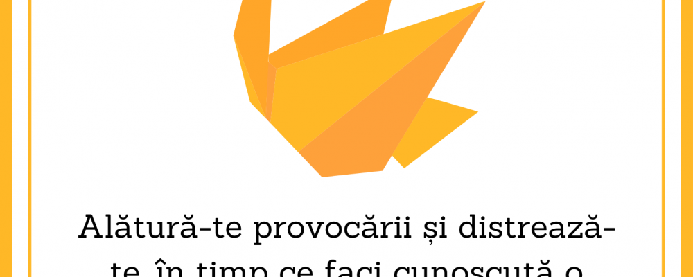 Love Light Romania prezintă Marea Competiţie Origami