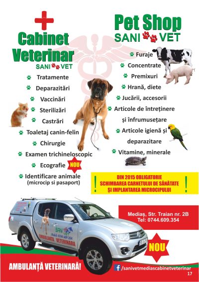 Sani &#8211; Vet &#8211; cabinet veterinar si Pet Shop